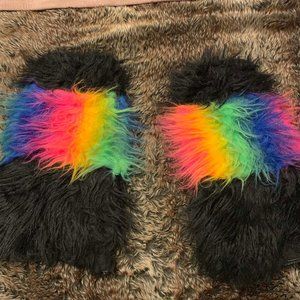 Rainbow Rave Leg Warmers